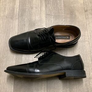 Mens Stacy Adams Leather Lace Up Black‎ Casual Dress Comfort Plus Oxford Shoes